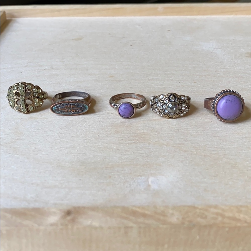 Vintage fashion ring bundle